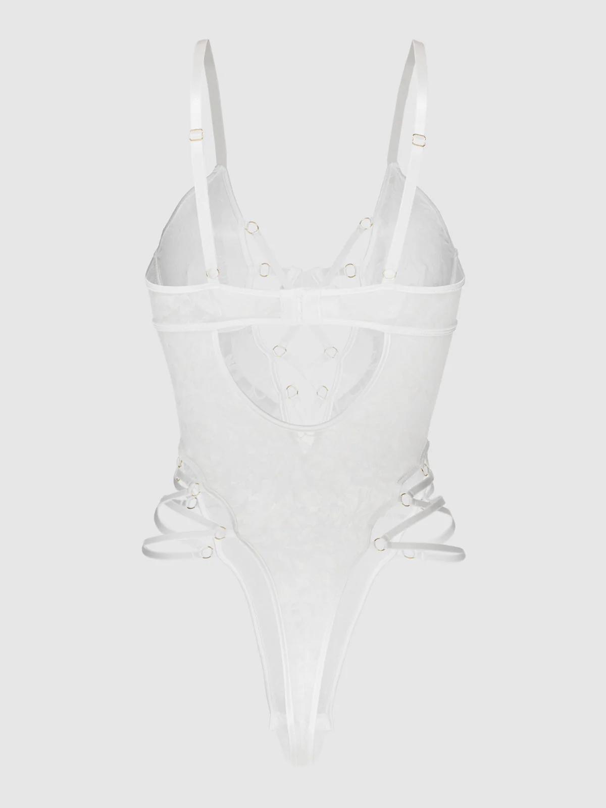 Dahlia Strappy Lace Teddy - Image 8