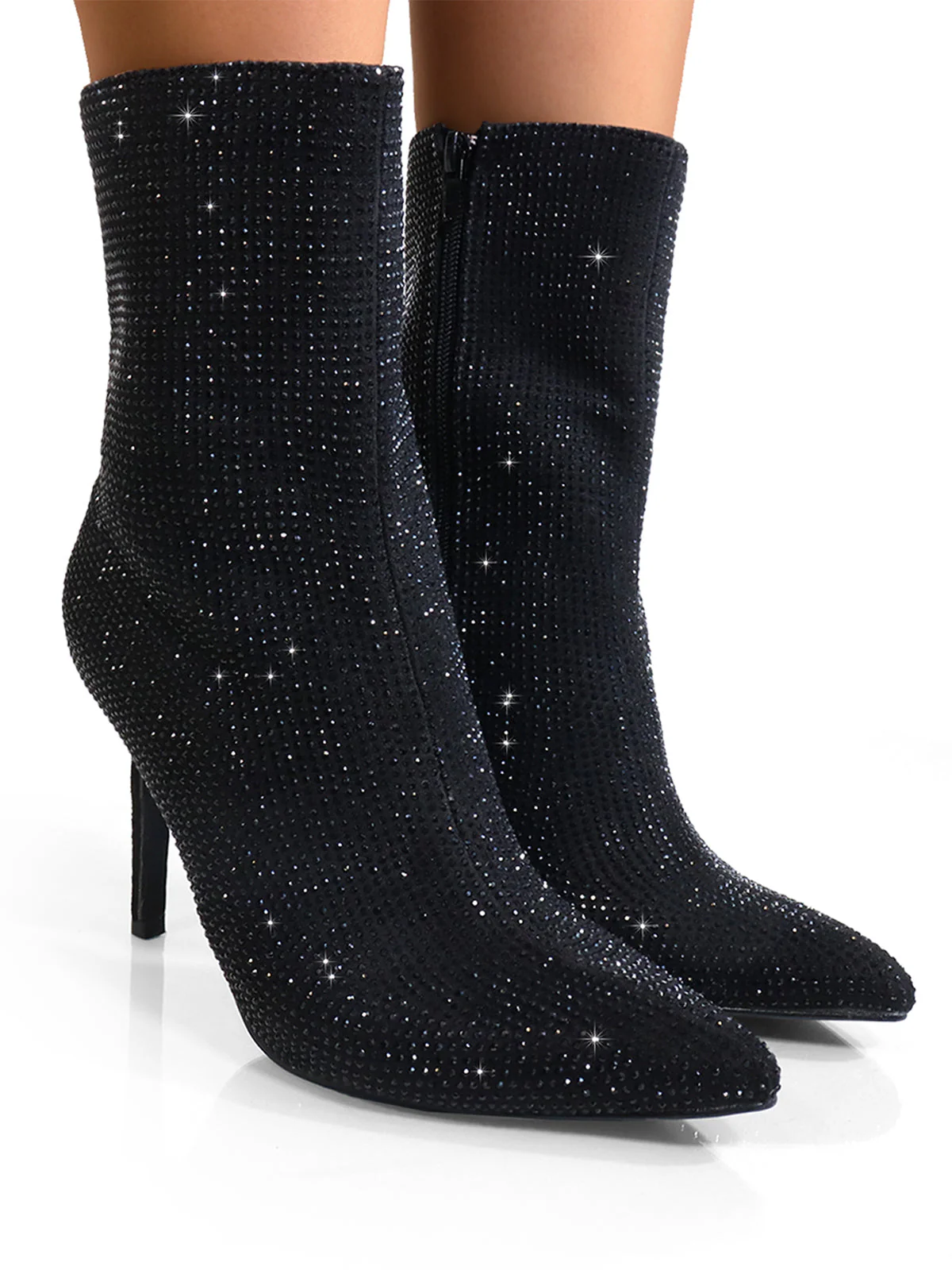 Nadia Rhinestone Booties - Image 4