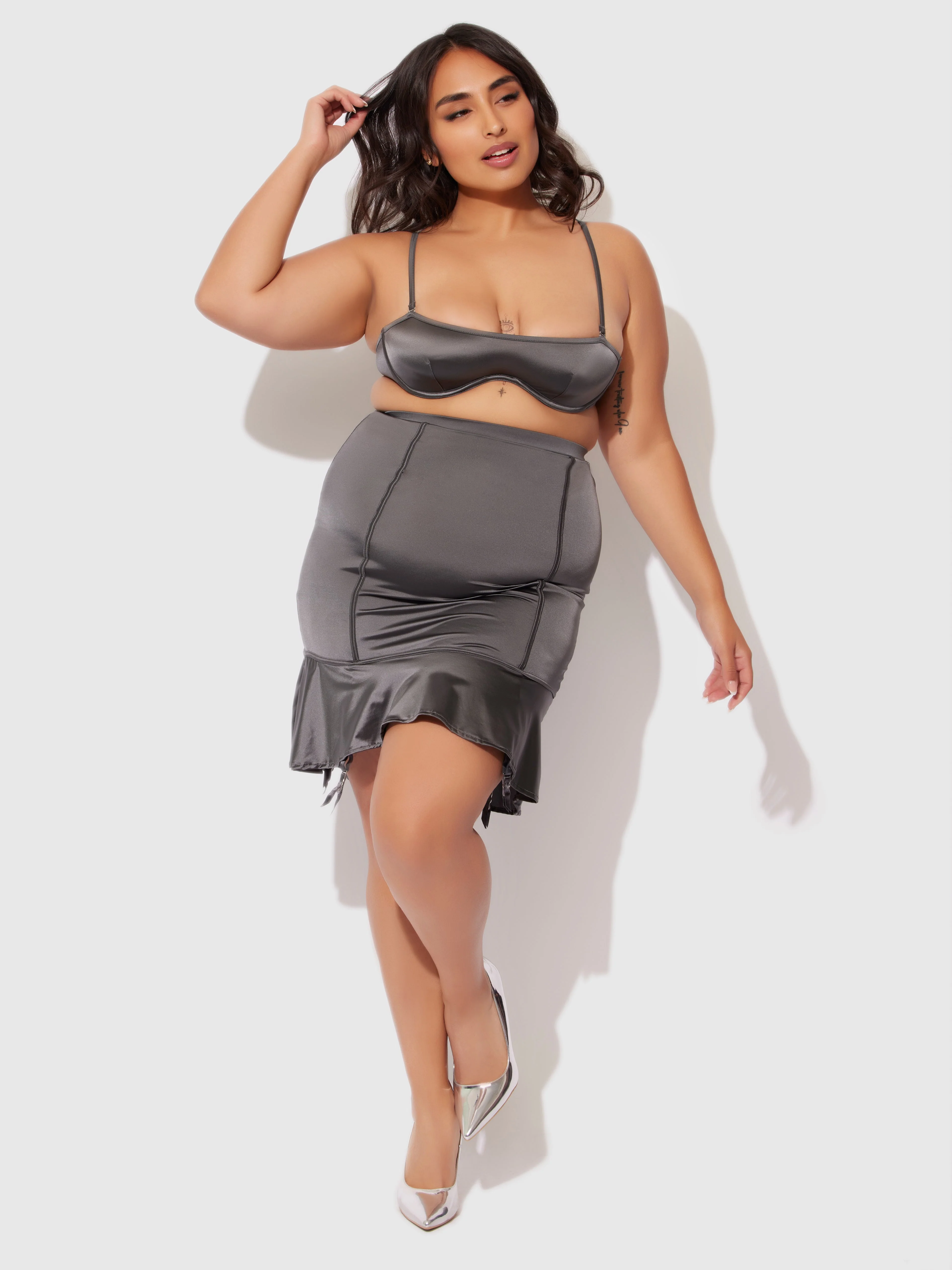 Neev Oil Slick Garter Half Slip Skirt - Image 7