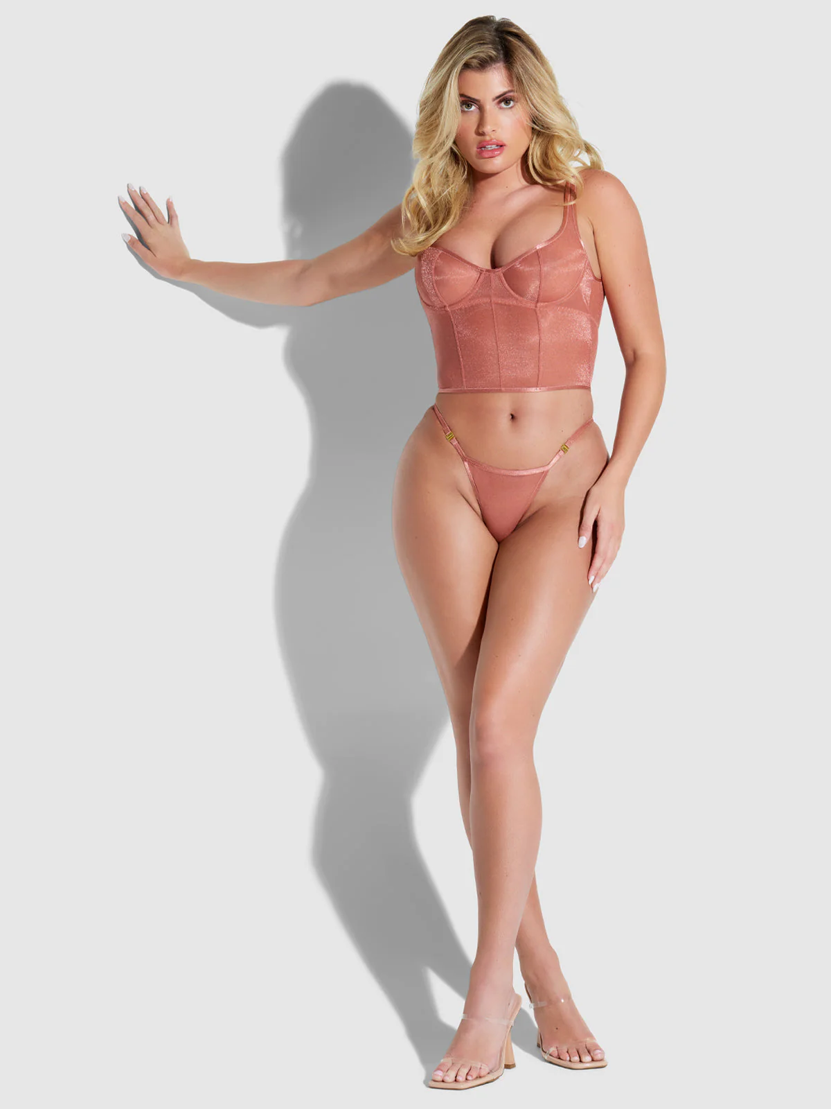 Pia Unlined Underwire Mesh Bustier - Image 5