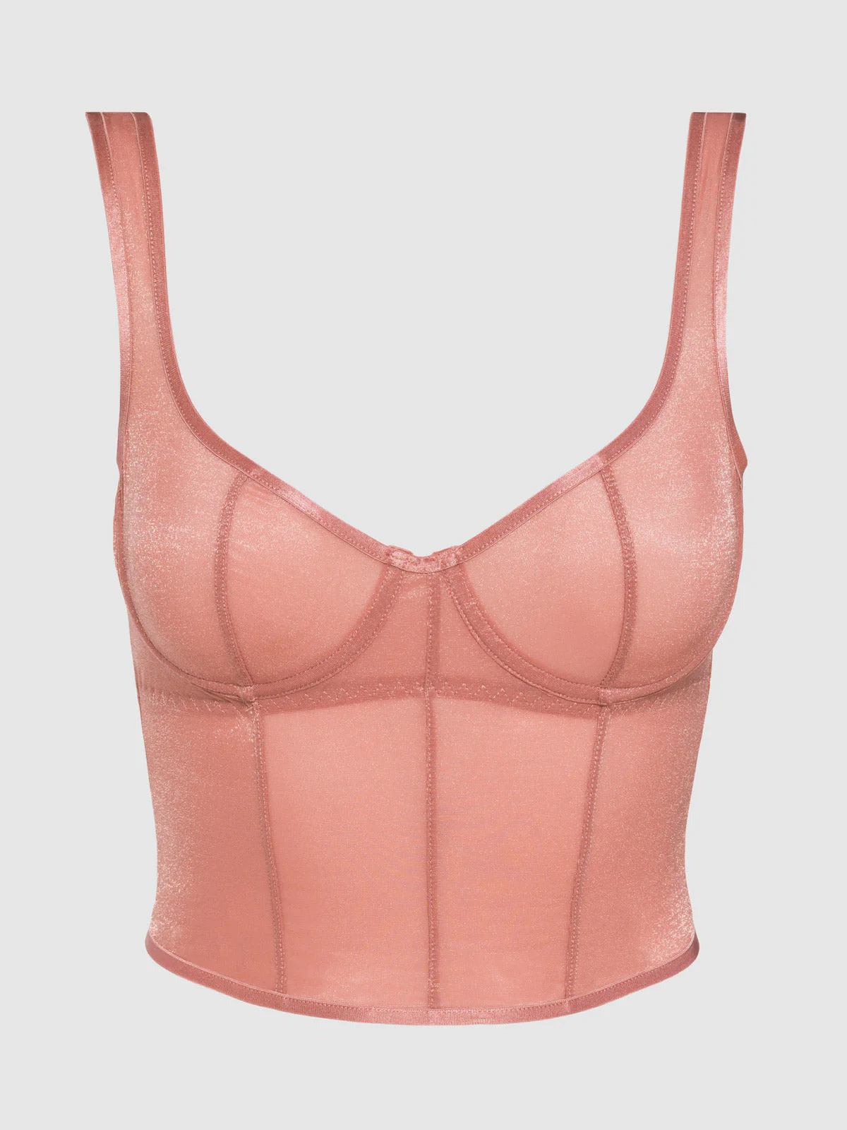 Pia Unlined Underwire Mesh Bustier - Image 9