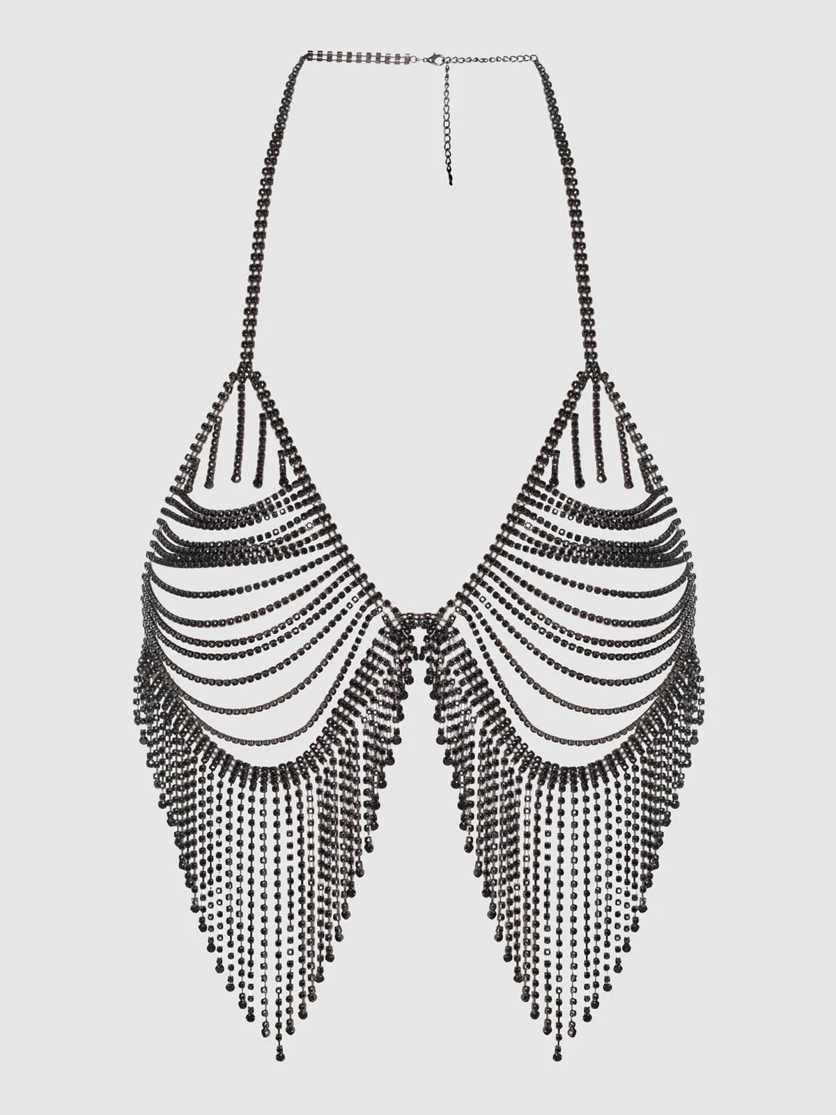 Ziggy Rhinestone Fringe Triangle Bra - Image 5