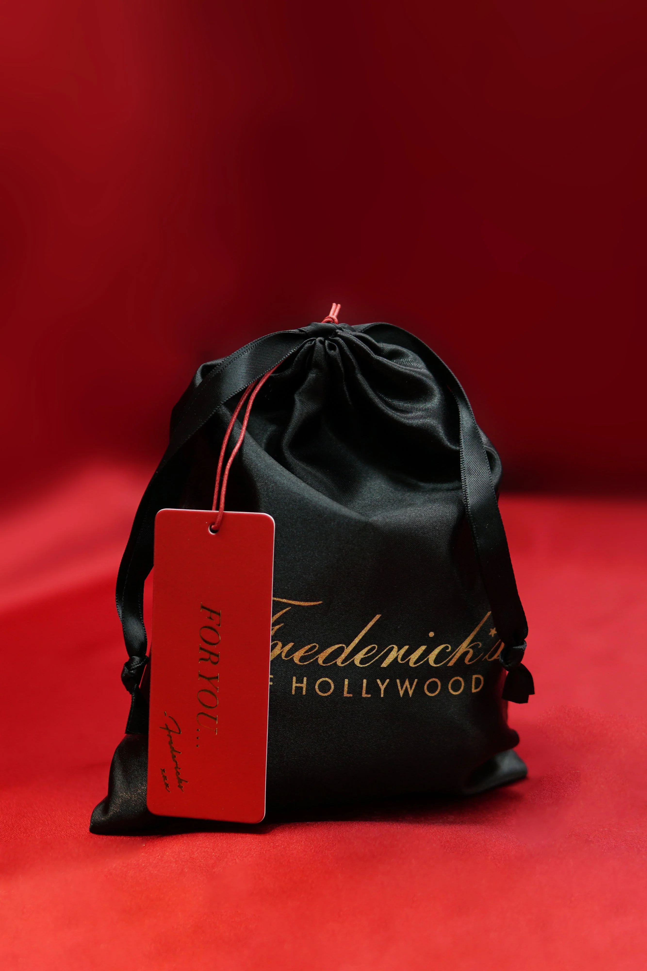 Satin Gift Pouch With Tissue & Tag